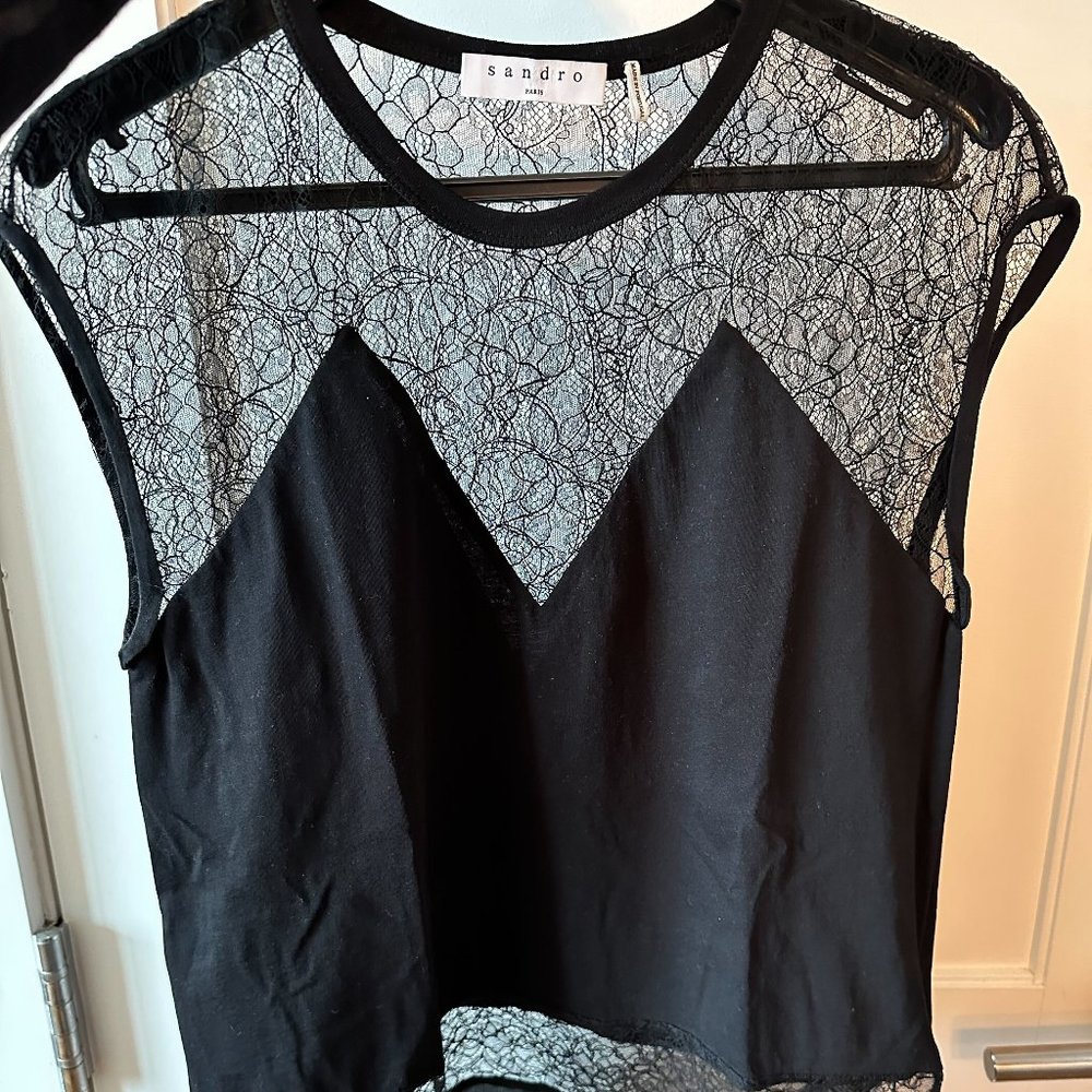 Brand New Sandro Black top